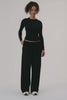 MODEL WEARS SET™ HEAVY COTTON EASY PANTS™ (NEW) IN ONYX