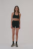 MODEL WEARS FORMCLOUD® CLOUD SHORTS IN ONYX